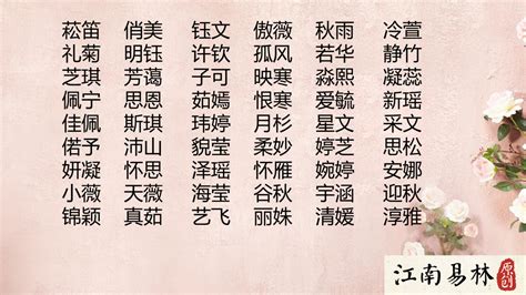 女孩温柔文静诗意名字_2021独特好听的女孩名字,第3张