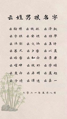 云字取名男孩名字大全_带云字的男宝宝名字,第3张