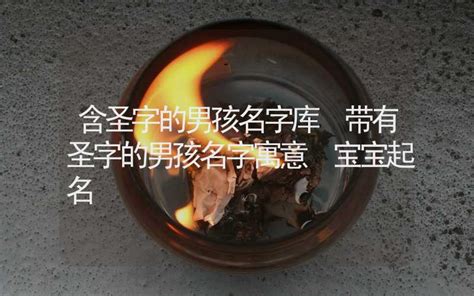 带圣字给男孩取名字_圣字在前面的男孩名字,第4张