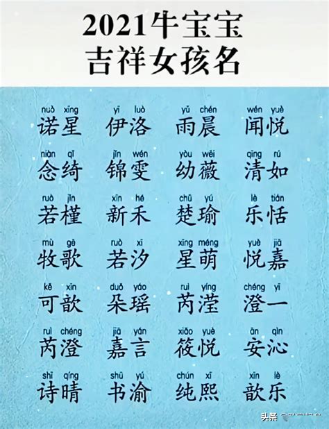 牛氏女孩取名字大全_女孩姓牛取名字,第3张