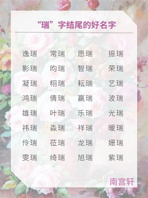 最新牛年瑞字取名_带瑞字的女孩名字,第2张
