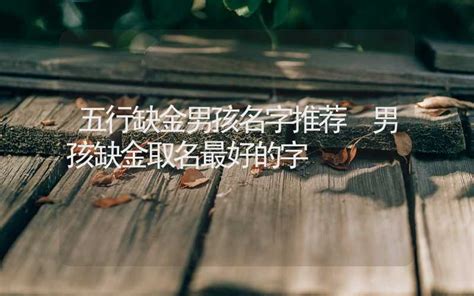 五行缺金男孩名字_缺金的男孩起名字,第3张