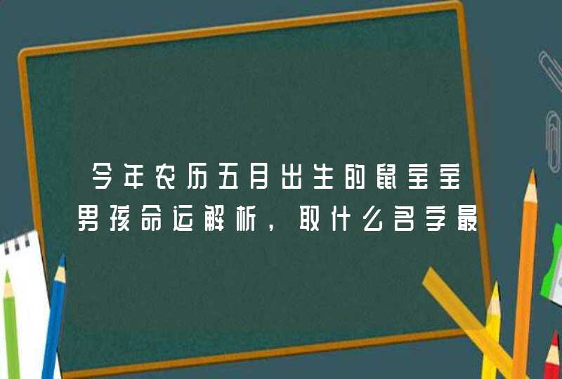 今年农历五月出生的鼠宝宝男孩命运解析,取什么名字最好,第1张