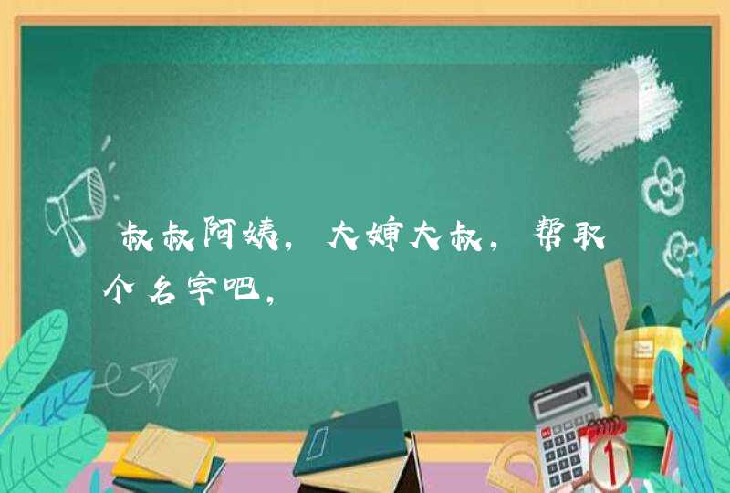 叔叔阿姨，大婶大叔，帮取个名字吧，,第1张