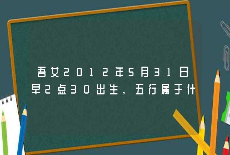 吾女2012年5月31日早2点30出生,五行属于什么,缺什么,姓张，取什么名字诗意浓且适宜,第1张