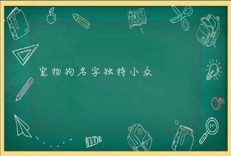 宠物狗名字独特小众,第1张