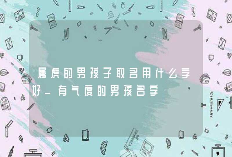 属虎的男孩子取名用什么字好_有气度的男孩名字,第1张