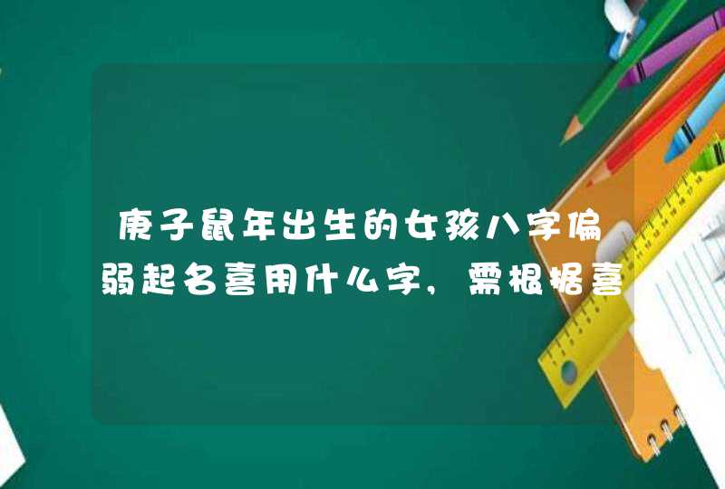 庚子鼠年出生的女孩八字偏弱起名喜用什么字,需根据喜用神来判断,第1张