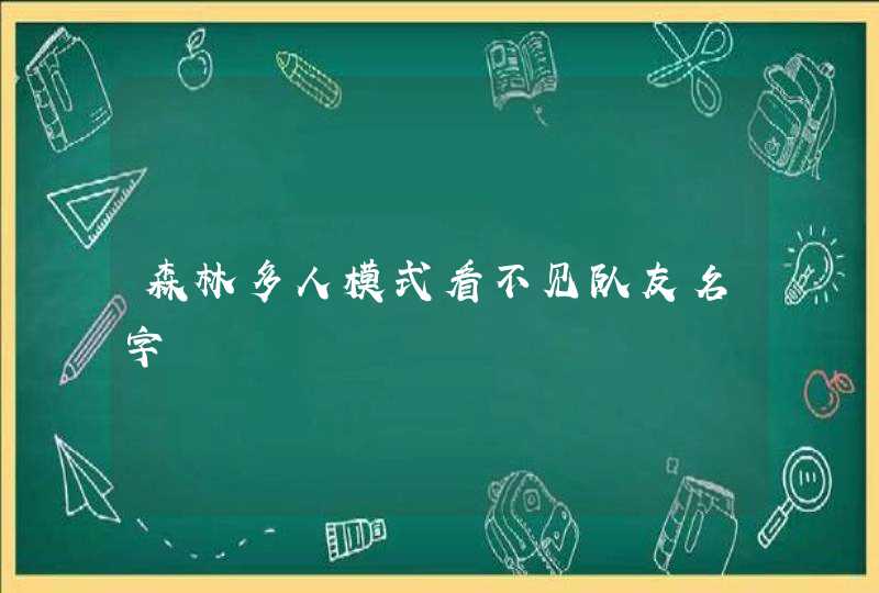 森林多人模式看不见队友名字,第1张