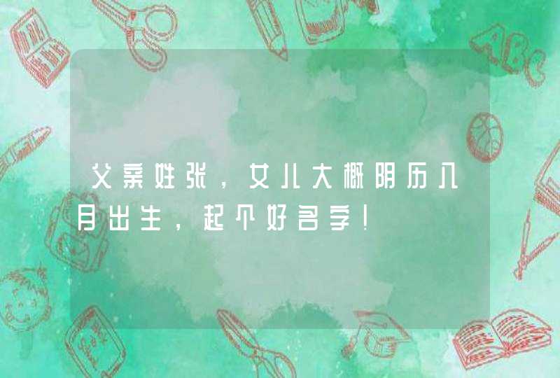 父亲姓张，女儿大概阴历八月出生，起个好名字！,第1张