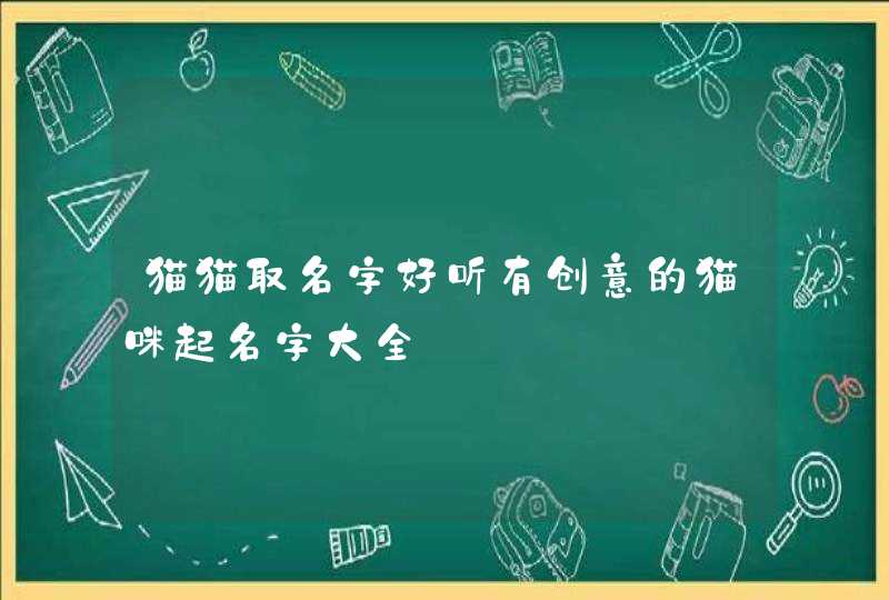猫猫取名字好听有创意的猫咪起名字大全,第1张
