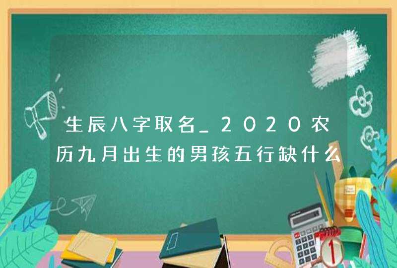 生辰八字取名_2020农历九月出生的男孩五行缺什么,第1张