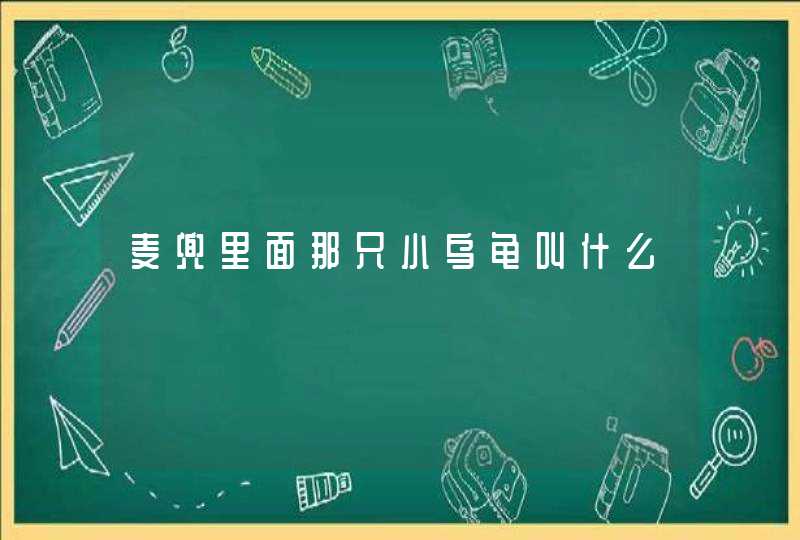 麦兜里面那只小乌龟叫什么,第1张