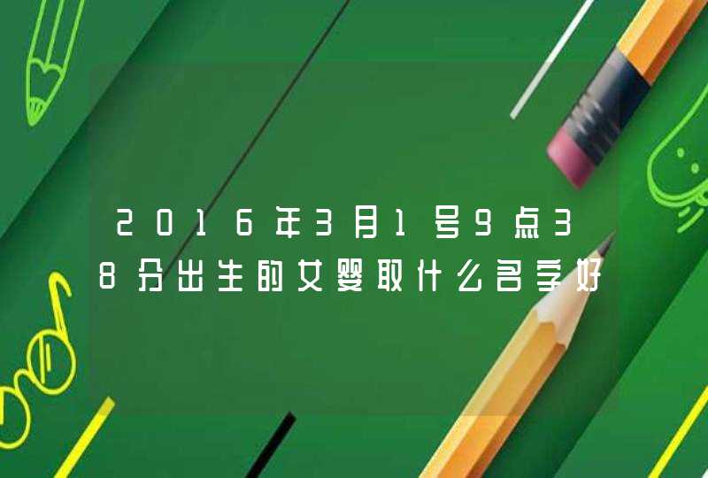 2016年3月1号9点38分出生的女婴取什么名字好取什么名字好呢？,第1张