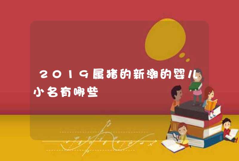 2019属猪的新潮的婴儿小名有哪些,第1张