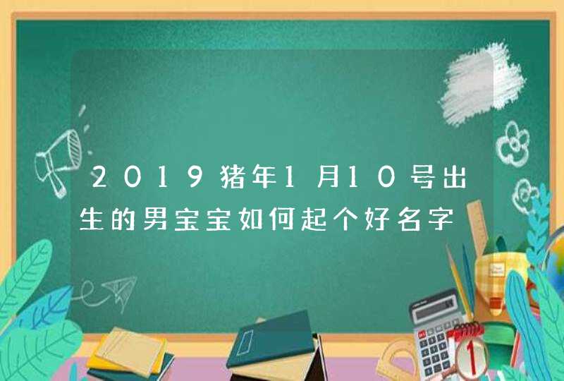 2019猪年1月10号出生的男宝宝如何起个好名字,第1张