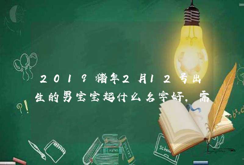 2019猪年2月12号出生的男宝宝起什么名字好，需要注意什么,第1张