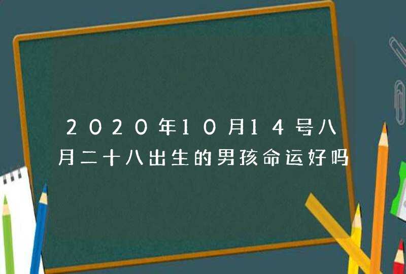 2020年10月14号八月二十八出生的男孩命运好吗,根据八字起名,第1张