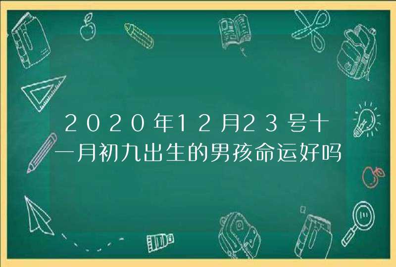 2020年12月23号十一月初九出生的男孩命运好吗,周易八字起名,第1张