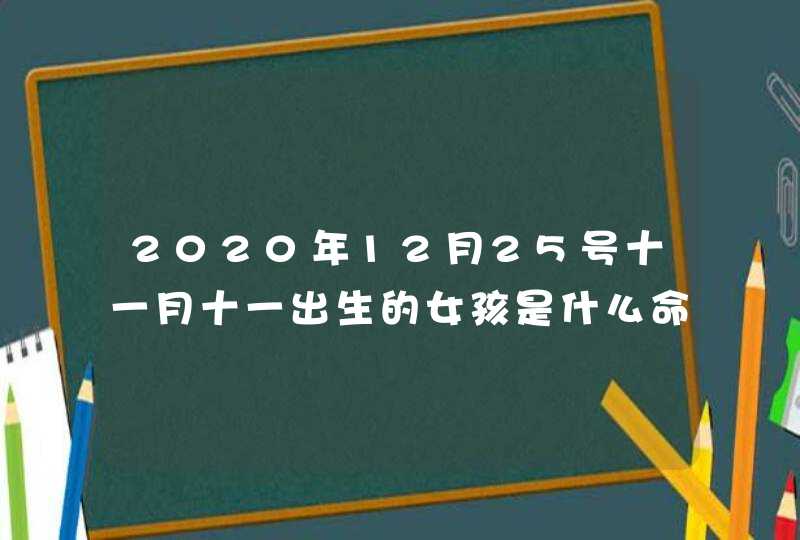 2020年12月25号十一月十一出生的女孩是什么命,五行八字起名,第1张