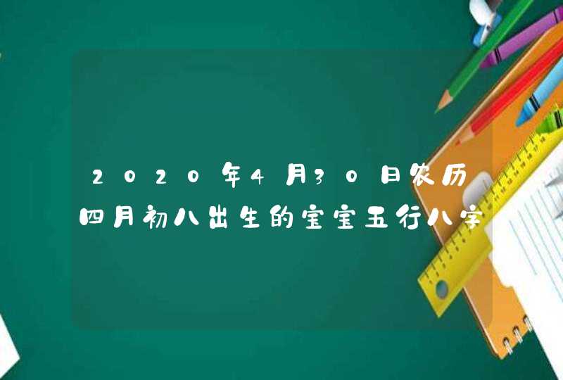 2020年4月30日农历四月初八出生的宝宝五行八字起名字,第1张