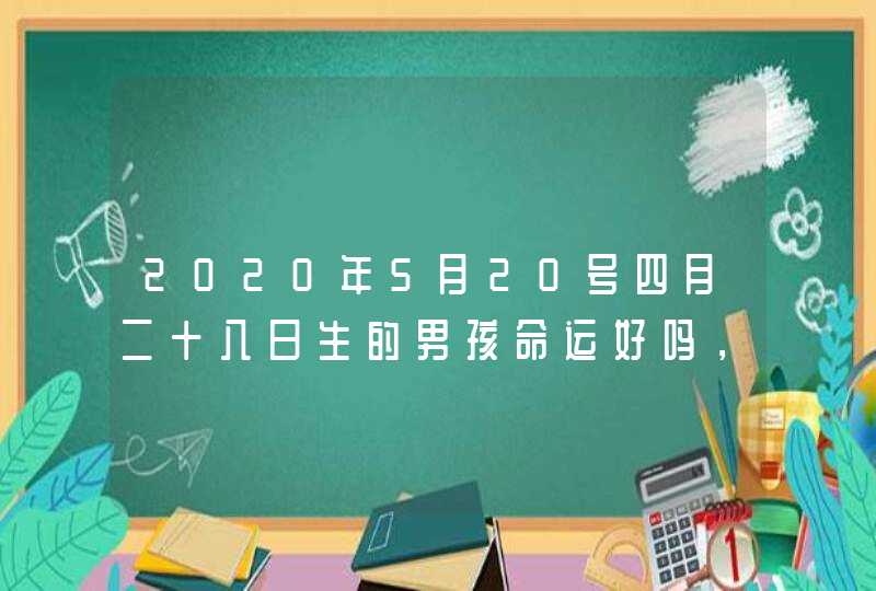 2020年5月20号四月二十八日生的男孩命运好吗，取什么名字独特,第1张