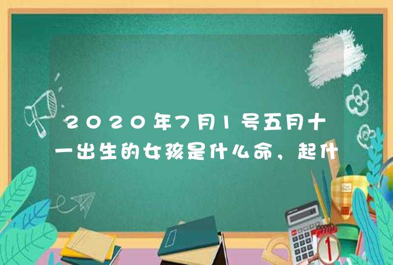 2020年7月1号五月十一出生的女孩是什么命，起什么名字有涵义,第1张