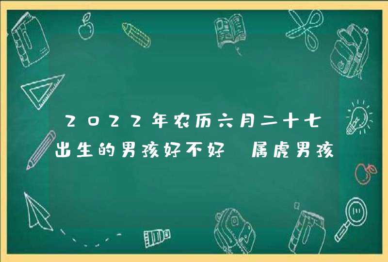 2022年农历六月二十七出生的男孩好不好_属虎男孩取名技巧,第1张